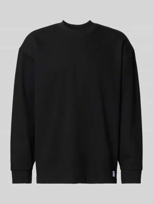 Bluza o kroju regular fit z mieszanki bawełny model ‘NUWOLO’ Hugo Blue