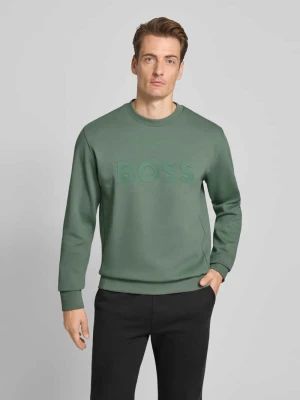 Bluza o kroju regular fit z mieszanki bawełny model ‘SALBO’ BOSS Green