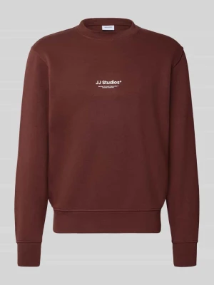 bluza o kroju regular fit z mieszanki bawełny model 'Soho' Jack&Jones Bordowy