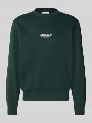 bluza o kroju regular fit z mieszanki bawełny model 'Soho' Jack&Jones Ciemnozielony