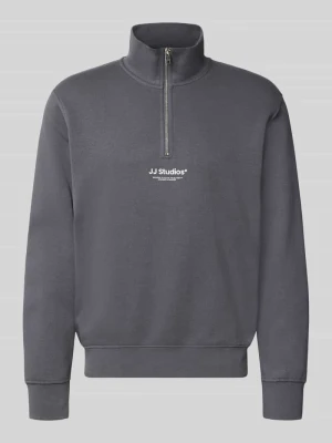 bluza o kroju regular fit z mieszanki bawełny model 'Soho' Jack&Jones Jasnoszary