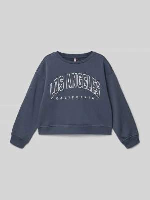 Bluza o kroju regular fit z mieszanki bawełny model ‘SWEAT LIFE’ Only