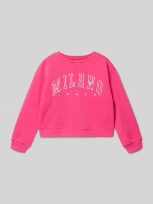 Bluza o kroju regular fit z mieszanki bawełny model ‘SWEAT LIFE’ Only