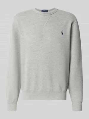 Bluza o kroju regular fit z mieszanki bawełny Polo Ralph Lauren Jasnoszary melanż