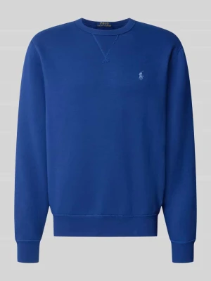 Bluza o kroju regular fit z mieszanki bawełny Polo Ralph Lauren Jeansowy niebieski