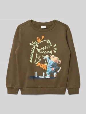 Bluza o kroju regular fit z mieszanki bawełny s.Oliver RED LABEL