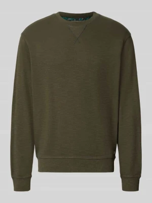 bluza o kroju regular fit z mieszanki bawełny Scotch & Soda Ciemnozielony