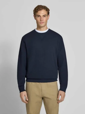 bluza o kroju regular fit z mieszanki bawełny Scotch & Soda Granatowy