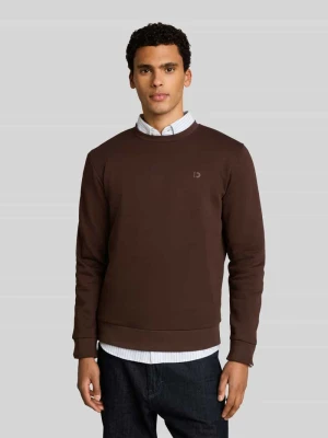 bluza o kroju regular fit z mieszanki bawełny Tom Tailor Ciemnobrązowy