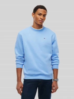 Bluza o kroju regular fit z mieszanki bawełny z wyhaftowanym logo Tommy Jeans Niebieski