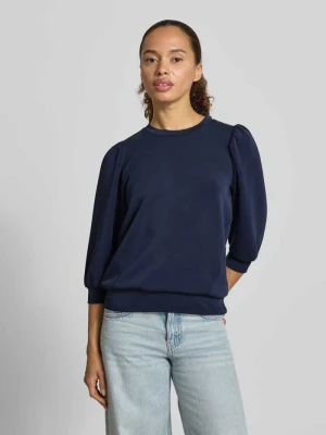 Bluza z rękawem 3/4 Selected Granatowy