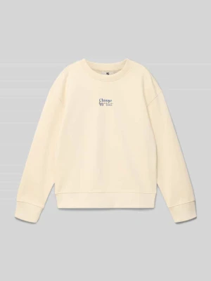 Bluza o kroju regular fit z nadrukiem z logo Garcia