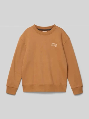 Bluza o kroju regular fit z nadrukiem z logo Garcia