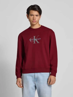 Bluza o kroju regular fit z nadrukiem z logo model ‘Terry’ Calvin Klein Jeans