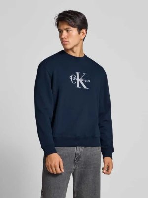 Bluza o kroju regular fit z nadrukiem z logo model ‘Terry’ Calvin Klein Jeans