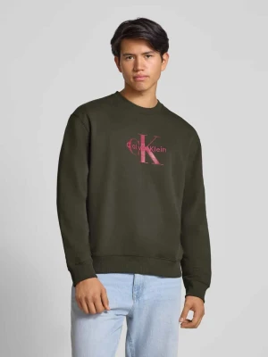 Bluza o kroju regular fit z nadrukiem z logo model ‘Terry’ Calvin Klein Jeans