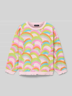 Bluza o kroju regular fit z nadrukiem z motywem na całej powierzchni BLUE SEVEN