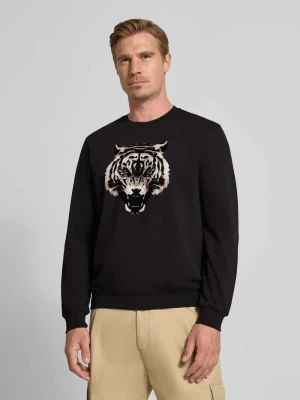 Bluza o kroju regular fit ze zwierzęcym nadrukiem Antony Morato