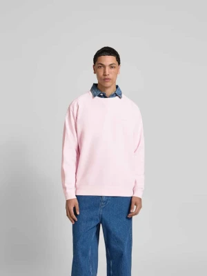 Bluza o kroju relaxed fit z bawełny Closed Mocnoróżowy
