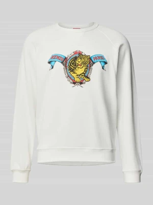 Bluza o kroju relaxed fit z bawełny Kenzo Biały