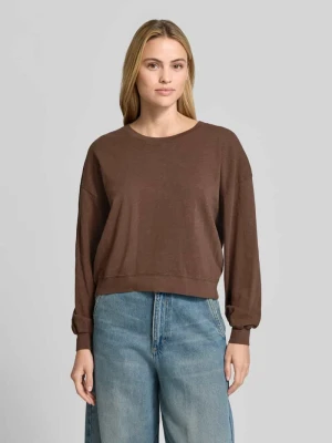 Bluza o kroju relaxed fit z czystej bawełny American Vintage Średniobrązowy