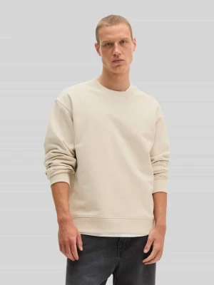 Bluza o kroju relaxed fit z czystej bawełny Marc O'Polo Piaskowy
