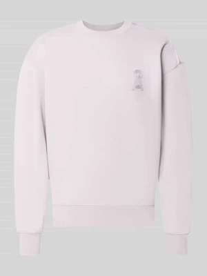 Bluza o kroju relaxed fit z czystej bawełny model 'ICONIC' ARMEDANGELS Jasnofioletowy