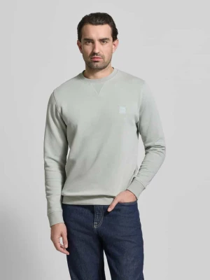 Bluza o kroju relaxed fit z czystej bawełny Model 'WESTART' Boss Miętowy