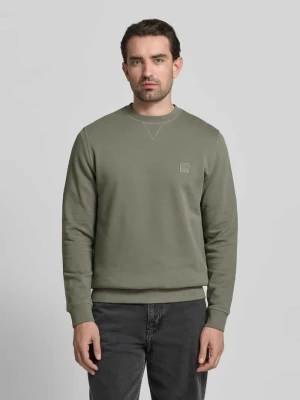 Bluza o kroju relaxed fit z czystej bawełny model ‘WESTART’ Boss Orange