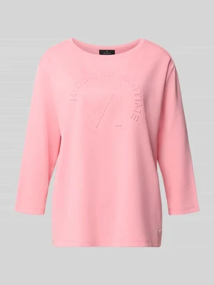 Bluza o kroju relaxed fit z dodatkiem wiskozy Monari Brudnoróżowy