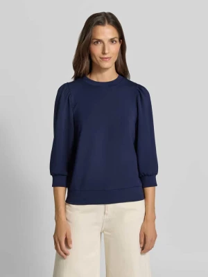 Bluza o kroju relaxed fit z elastycznej mieszanki modalu Rich & Royal Granatowy