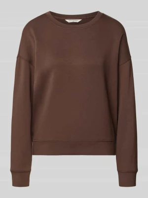 Bluza o kroju relaxed fit z elastycznymi zakończeniami MSCH Copenhagen Ciemnobrązowy
