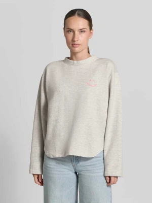 Bluza o kroju relaxed fit z mieszanki bawełny Emily Van den Bergh Jasnoszary