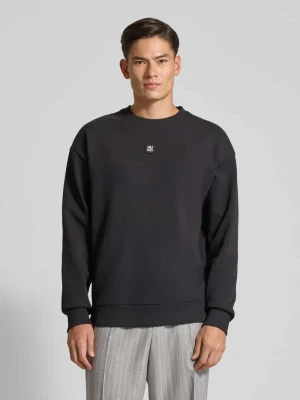 Bluza o kroju relaxed fit z mieszanki bawełny model ‘DETTIL’ HUGO