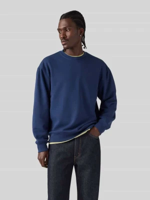 Bluza o kroju relaxed fit z mieszanki bawełny model 'NAVAL' Levi's Granatowy