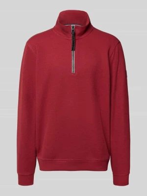 Bluza o kroju relaxed fit z mieszanki bawełny model 'SELANIK' Lerros Czerwony