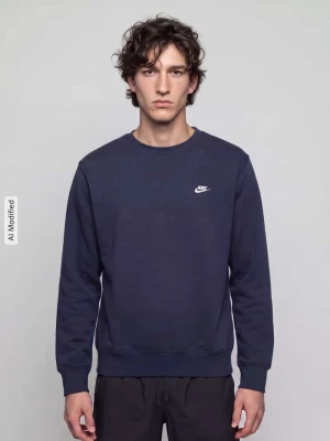 Bluza o kroju relaxed fit z mieszanki bawełny Nike Ciemnoniebieski
