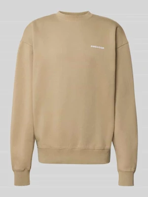 Bluza o kroju relaxed fit z mieszanki bawełny Pegador Camel