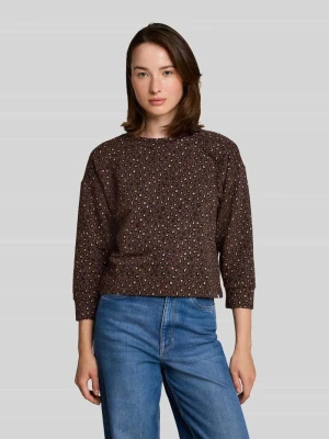 Bluza o kroju relaxed fit z mieszanki bawełny Tom Tailor Czarny