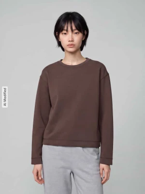 Bluza o kroju relaxed fit z mieszanki modalu s.Oliver Ciemnobrązowy