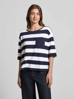 Bluza o kroju relaxed fit z mieszanki wiskozy z brustaszą monari