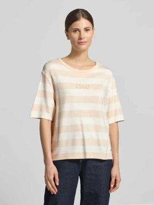 Bluza o kroju relaxed fit z mieszanki wiskozy z detalem z logo monari