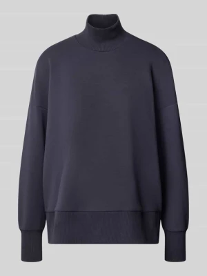 bluza o kroju relaxed fit ze stójką Christian Berg Ciemnoszary