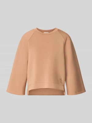 Bluza o pudełkowym kroju z mieszanki modalu model 'VASTO' Weekend Max Mara Camel