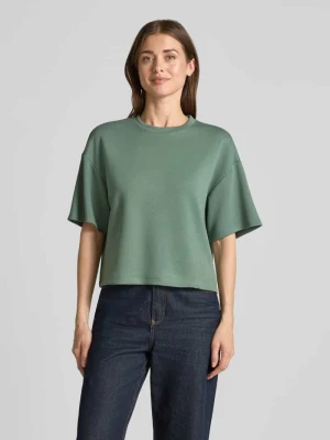 Bluza o pudełkowym kroju z mieszanki wiskozy z rękawem o dł. 1 / 2 MSCH Copenhagen Khaki