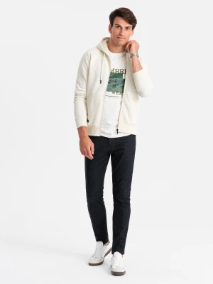Bluza OM-SSBZ-0160 - Rozmiar: S Ombre Clothing kremowy