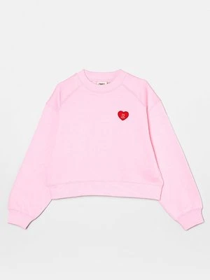 Bluza ONLY GIRLS jasnoróżowy
