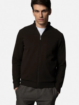 BLUZA OSANI ROZPINANY BRĄZOWA Z BAWEŁNĄ Recman