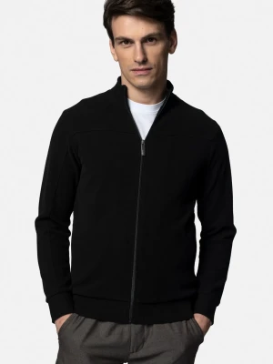 BLUZA OSANI ROZPINANY CZARNA Z BAWEŁNĄ Recman