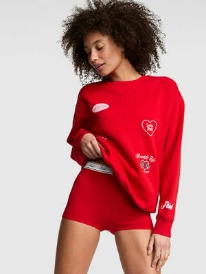 Bluza oversize Campus Fleece z okrągłym dekoltem Victoria's Secret